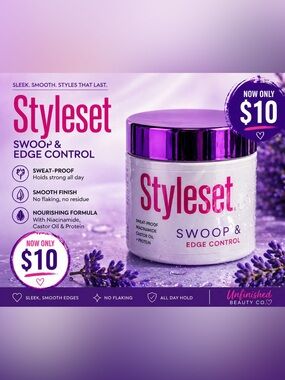Styleset Swoop & Edge Control - White & Purple